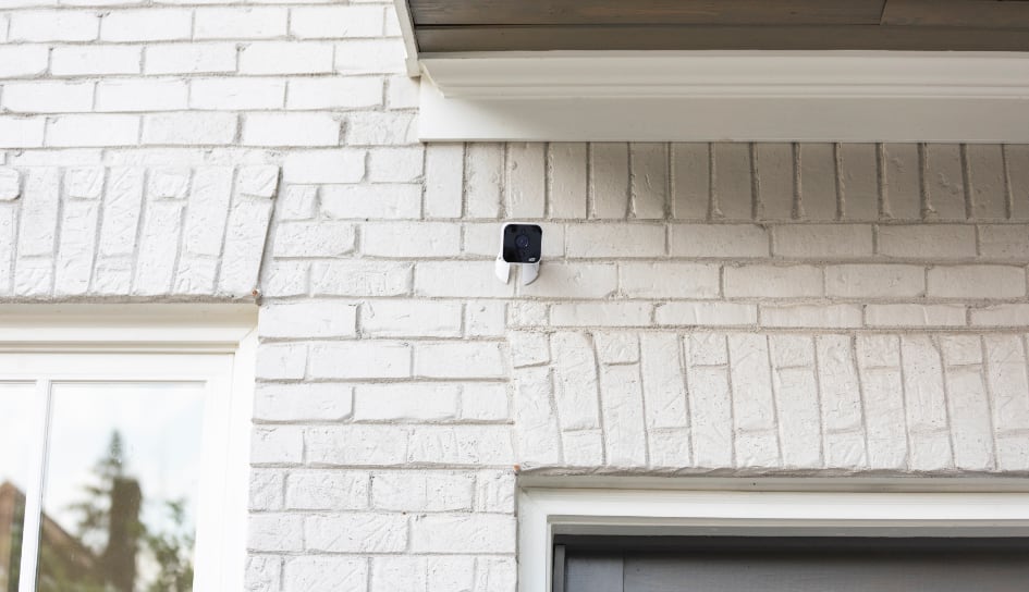 ADT outdoor camera on a West Lafayette home